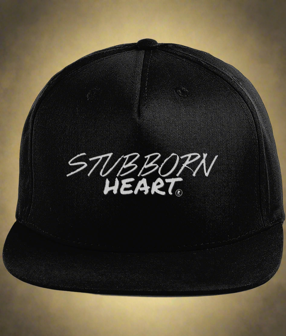 New Era style baseball and rapper cap with the brand logo on front for STUBBORN HEART Apparel